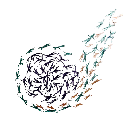 Dessin médecine, Libération des âmes, Sophie Lurcel